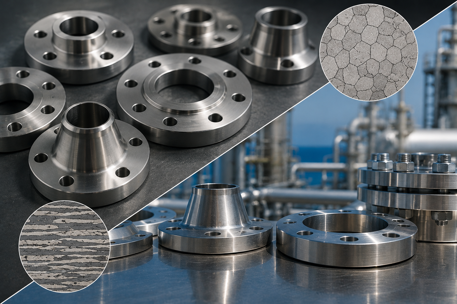 Austenitic and Duplex stainless steel flange families