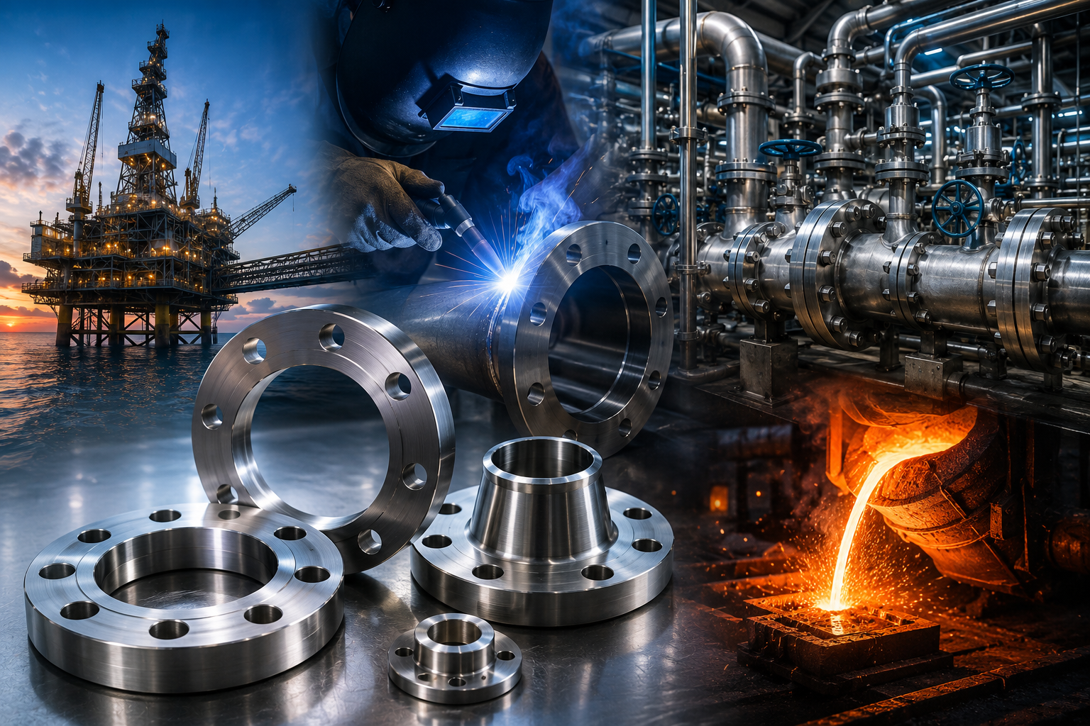 Carbon content, weldability, and applications of A182 flanges