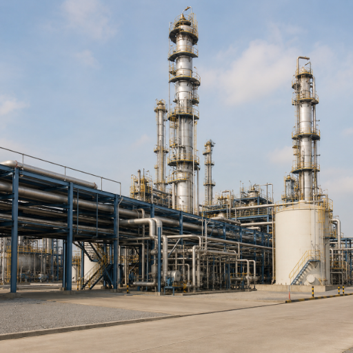 Chemical and process plants weld neck flange application