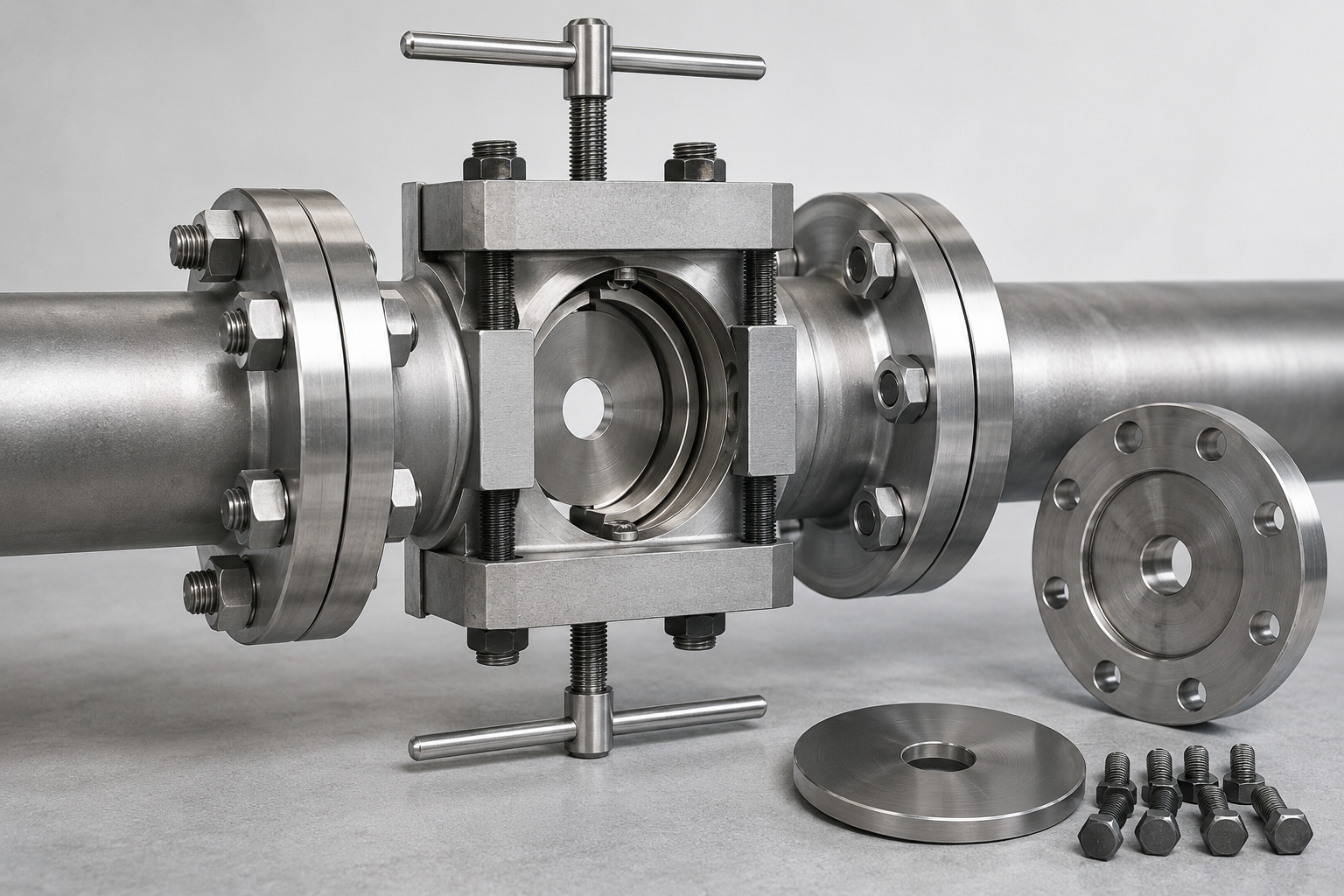 Jack screw design orifice flange