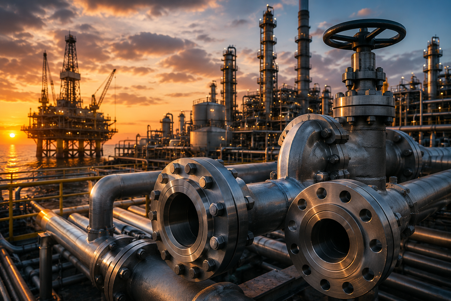 Refinery process lines and midstream separators
