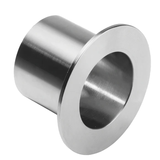 Stub end fitting for lap joint flange assembly