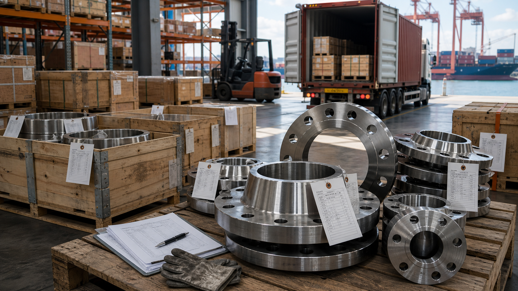 Forged flange landed-cost and logistics planning
