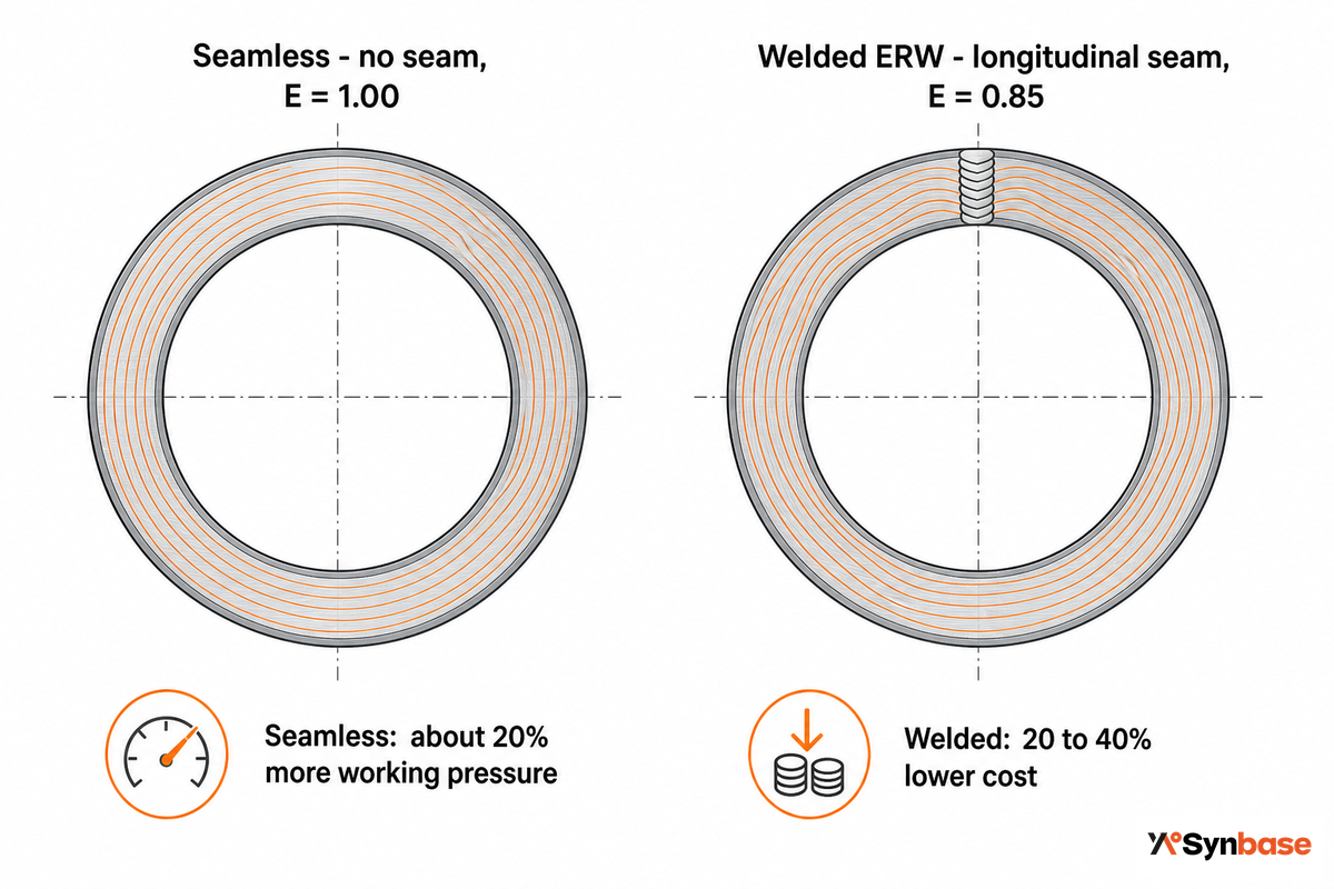 Seamless vs Welded (ERW/HFW): An Honest, Data-Backed Comparison — Synbase Steel