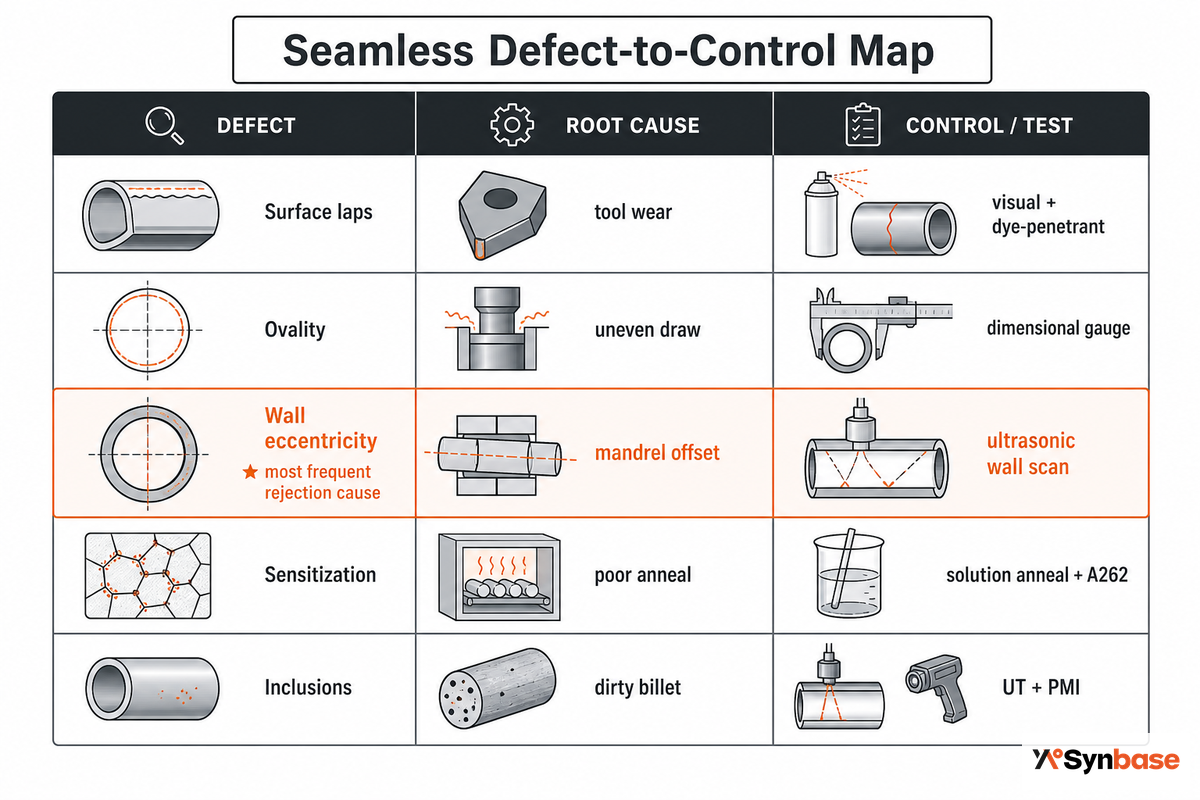 The 5 Seamless Defect Modes and Their Control Map — Synbase