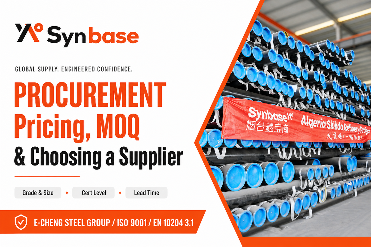 Procurement, Pricing, MOQ, and Choosing a Pipe Supplier — Synbase Steel