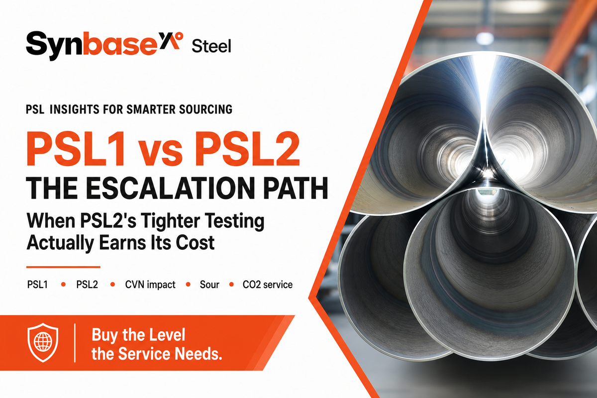 PSL1 vs PSL2: The Escalation That Actually Costs You — Synbase Steel