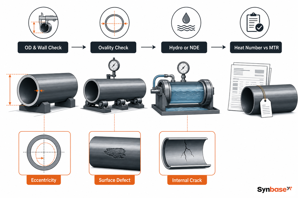 Common Seamless Pipe Defects, and How Buyers Catch Them — Synbase Steel