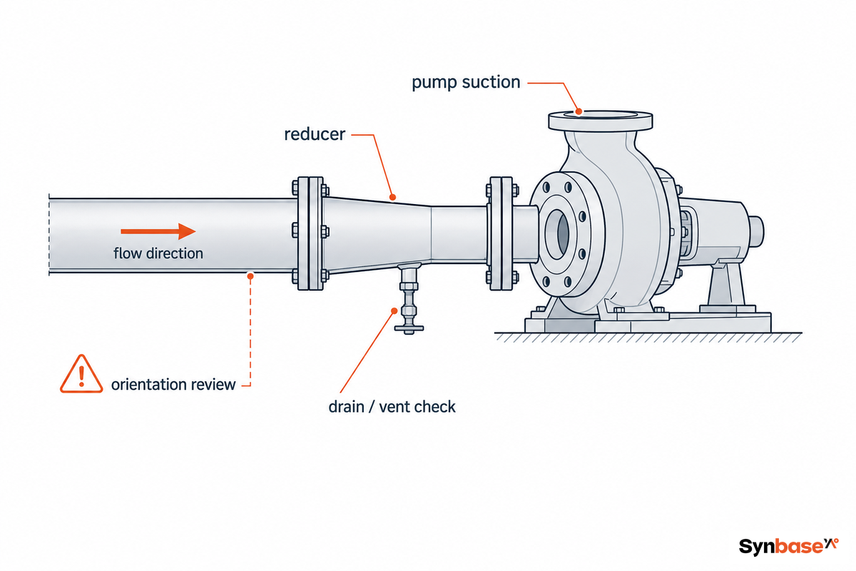 Pump-Suction Exception: Orientation Is a Screening Rule, Not a Release Rule — Synbase Steel