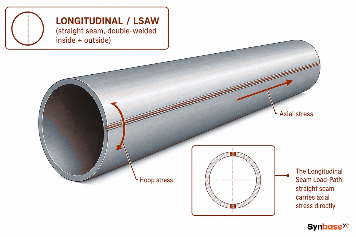 What Is LSAW Pipe? Longitudinal Submerged Arc Welded Pipe Explained — Synbase Steel