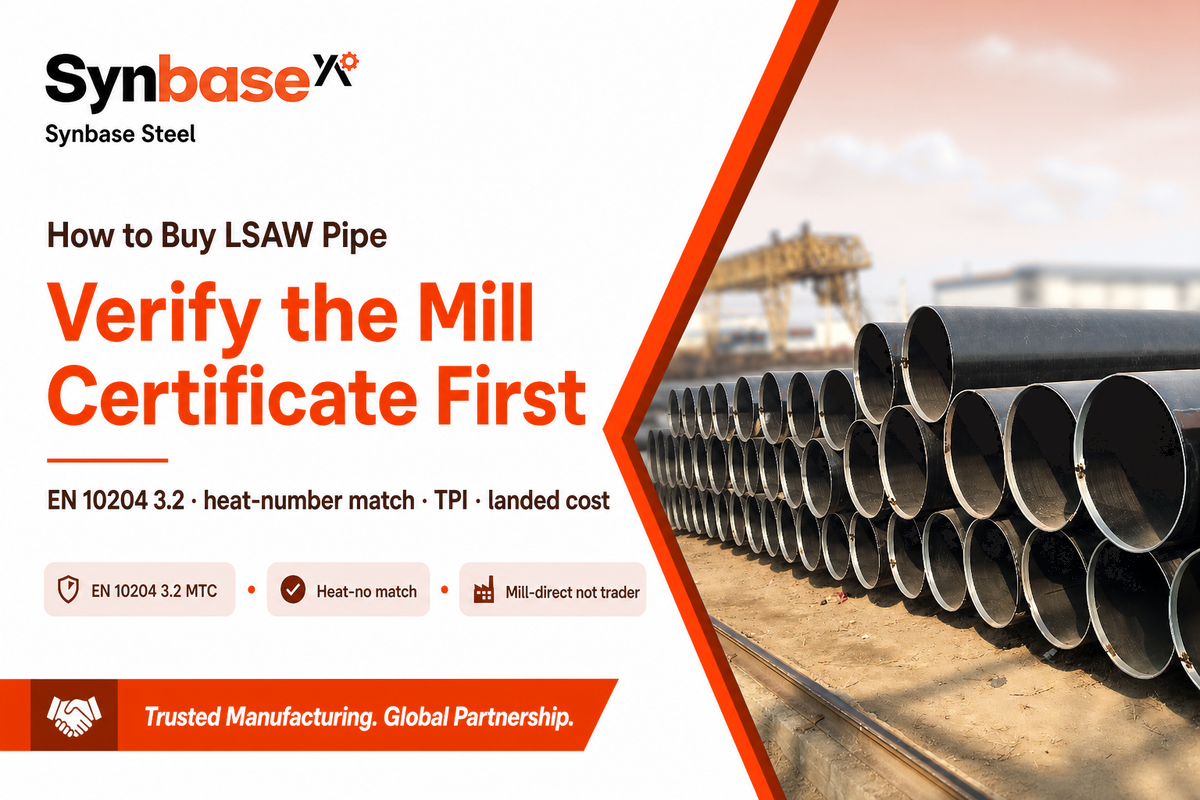How to Buy LSAW Pipe: Verifying the Mill Certificate, Inspection & Landed Cost — Synbase Steel