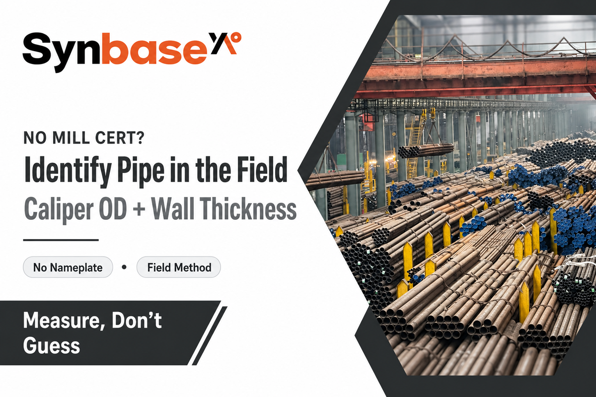 How to Identify Pipe Size and Schedule in the Field (No Nameplate) — Synbase Steel