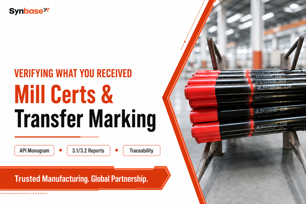 Verifying What You Received — Mill Certs, Transfer Marking & the Questions That Catch Fakes — Synbase Steel