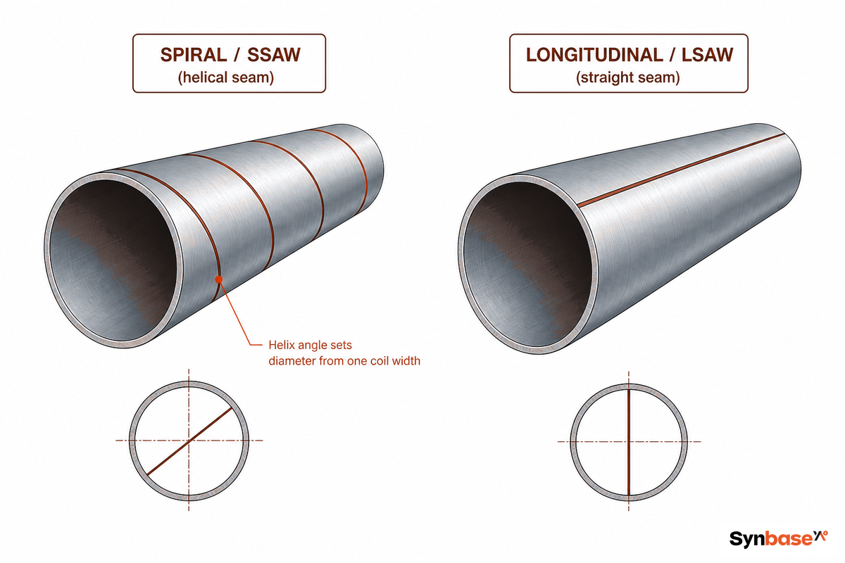 What Is Spiral Welded Pipe (SSAW)? — Synbase Steel