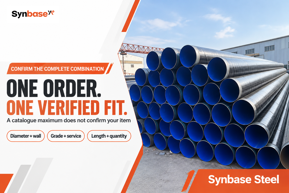 A mill's maximum diameter and highest grade may describe different products; confirm the offered combination