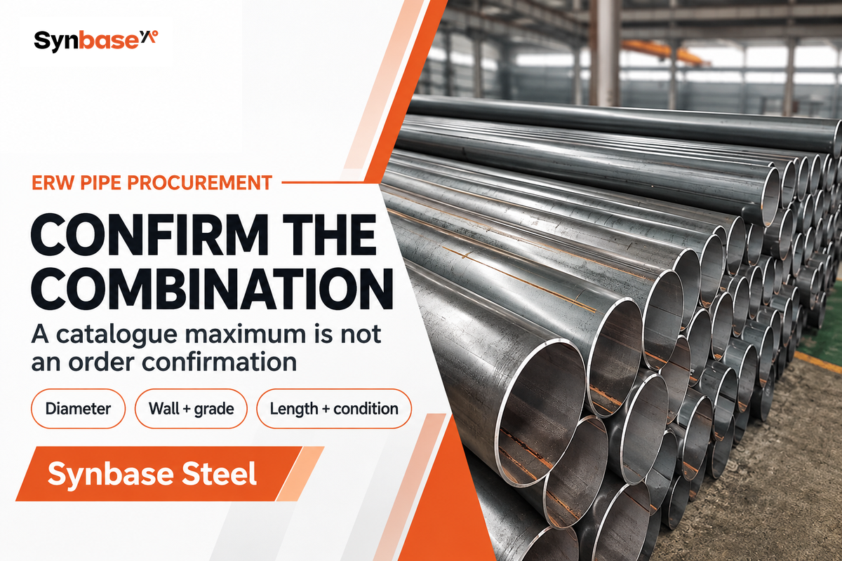 Confirm pipe diameter, wall, grade, length and delivery condition together