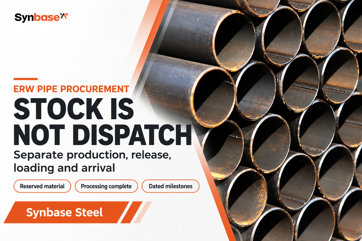 Separate reserved stock, processing release, dispatch and arrival milestones