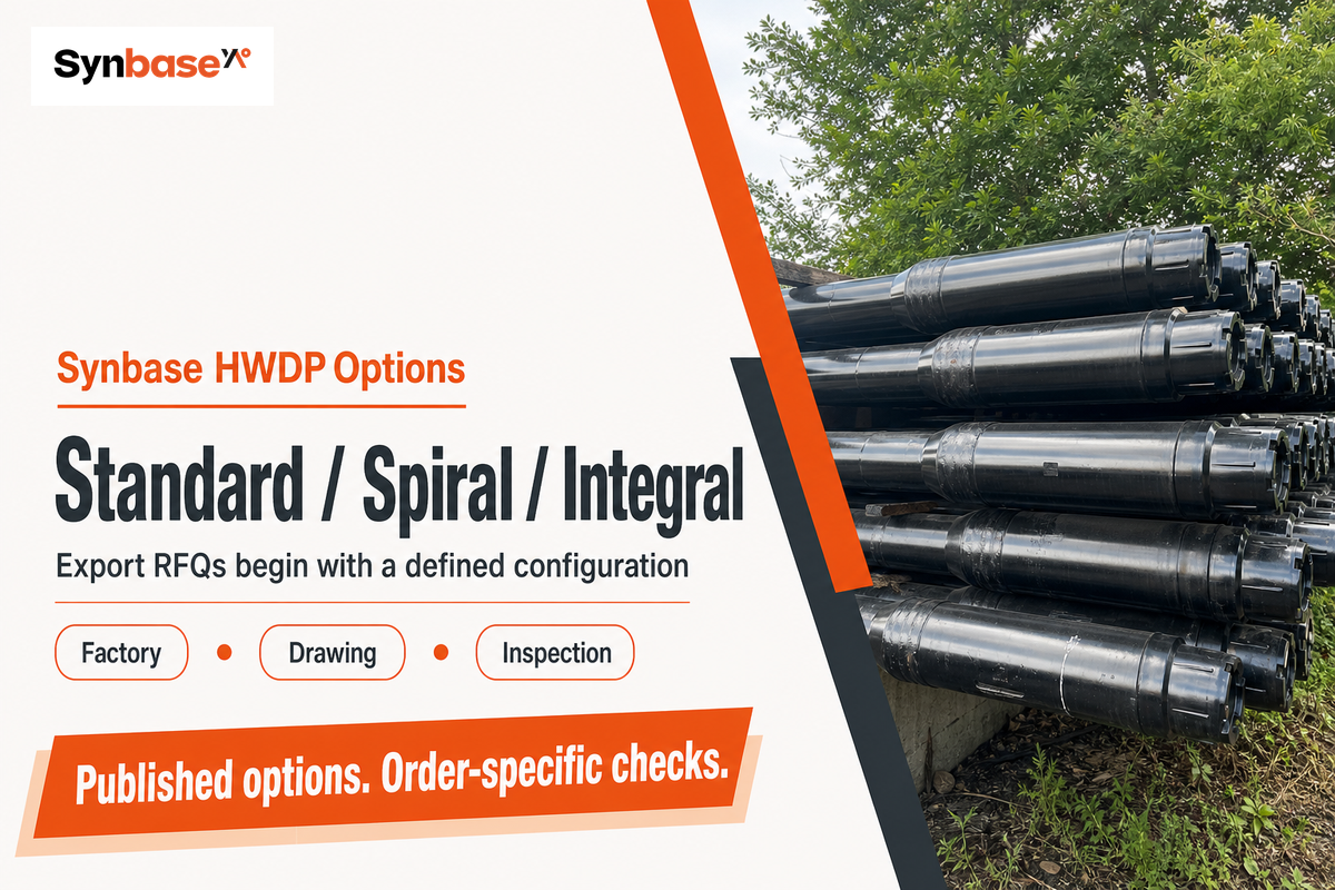 Synbase publishes three HWDP construction options; confirm the factory and agreed drawing.