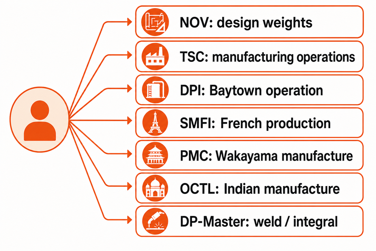 International HWDP enquiries can target documented weight, process, plant and construction options.
