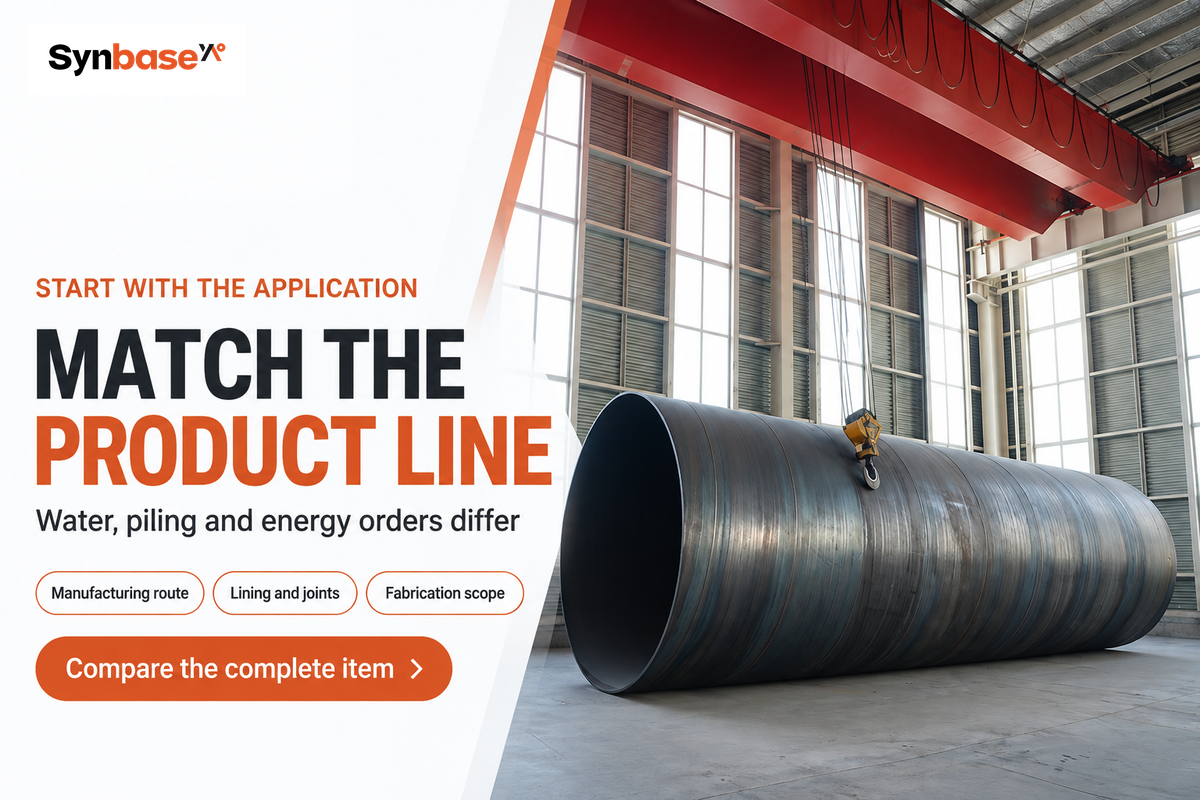 Water, piling and energy orders need different product-line comparisons, not interchangeable manufacturer names.